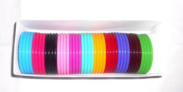 ColorPop Plastic Bangles Set